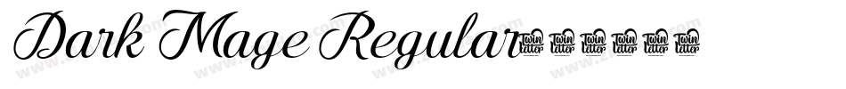 Dark Mage Regular字体转换